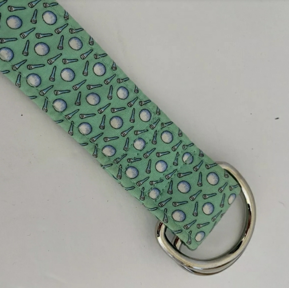VINEYARD VINES Golf Ball Club D-Ring Cotton Belt - Picture 4 of 5